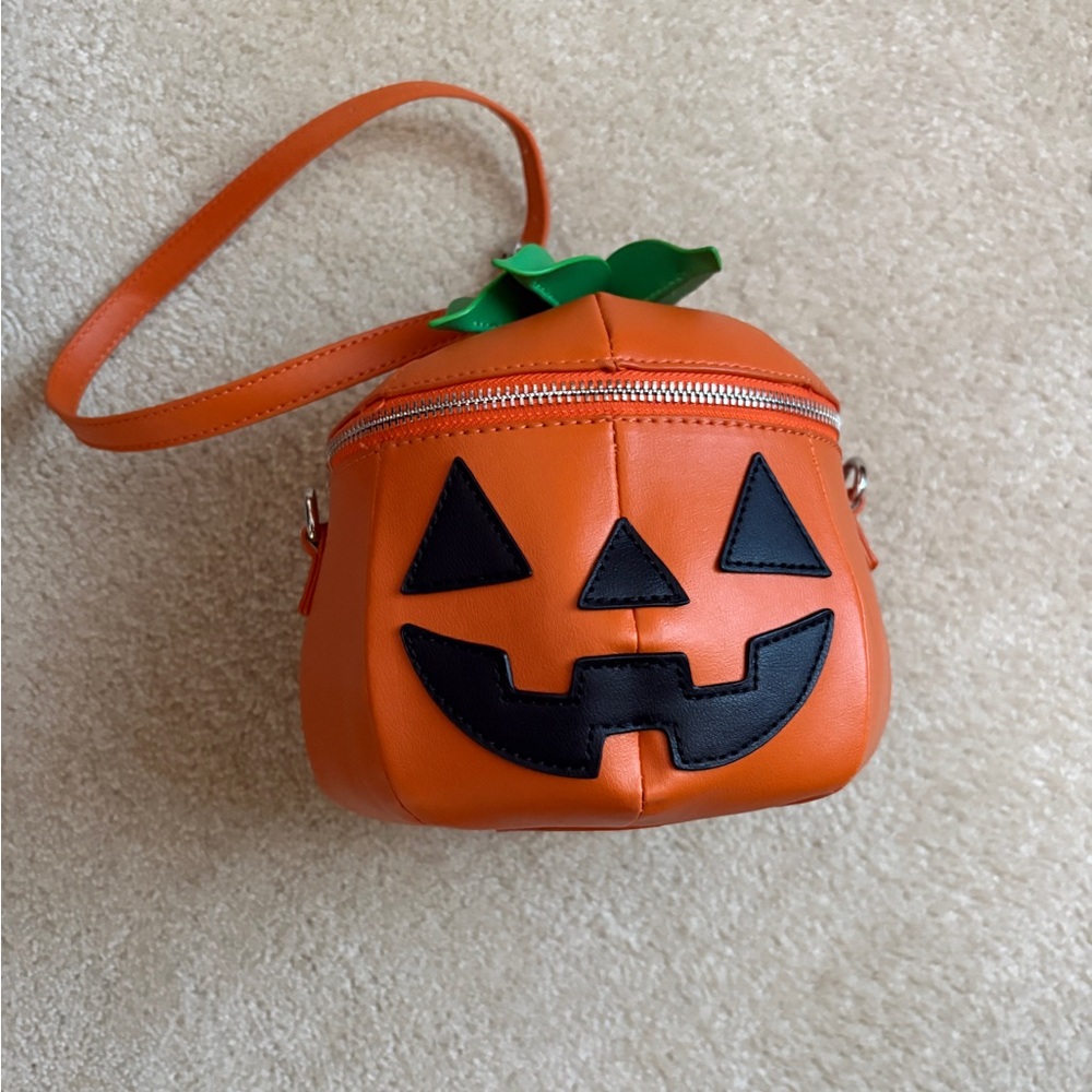 Orange Pumpkin Crossbody Bag